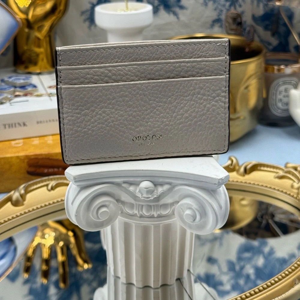 🆕 OROTON 🧿 NWOT Margot Card Sleeve, White Leather Cardholder